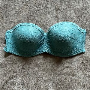 Strapped Teal Lacey Bra